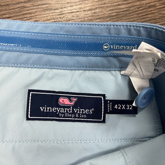 Vineyard Vines Cornflower Blue Performance Pants 42x32 - Picture 5 of 7